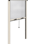 MOSQUITERA ENROLLABLE VENTANA 120x170 REDUCIBLE ALUMINIO MARFIL 0912