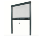 MOSQUITERA ENROLLABLE VENTANA 180x170 REDUCIBLE ALUMINIO GRIS 3406