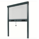 MOSQUITERA ENROLLABLE VENTANA 180x170 REDUCIBLE ALUMINIO GRIS 3406
