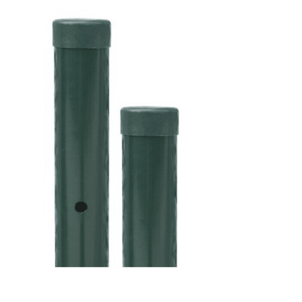 POSTE DE VALLA EN HIERRO PINTADO VERDE Ø 34MM REDONDO MT 1,75 H 535