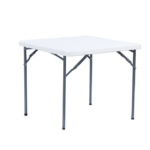 MESA PLEGABLE DE RESINA Y METAL PARA CAMPING, FESTIVALES, FERIAS, CATERING 86x86x74 cm 253v