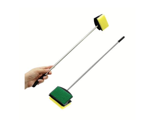 VARILLA ESPONJA CEPILLO LIMPIADOR DE REDES LIMPIEZA DE ACUARIOS VIDRIO DE PESCADO 3 FUNCIONES 247 SW
