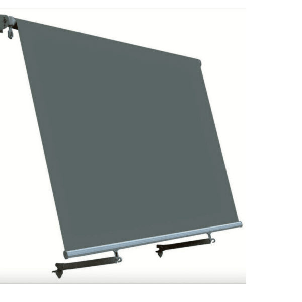 TOLDO DESPLEGABLE PARA BALCÓN SIN CAJA 4x3MT GRIS CON CENEFA 913G