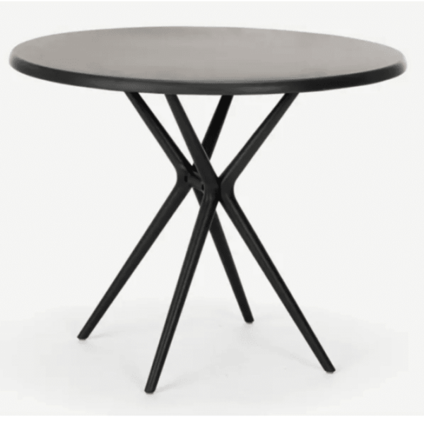 MESA REDONDA PARA JARDÍN INTERIOR EXTERIOR POLIPROPILENO CM Ø80x74h NEGRO 603v