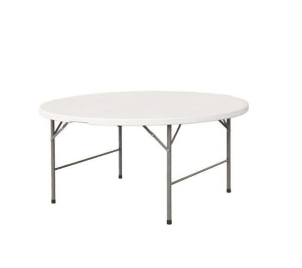 MESA REDONDA PARA HOSTELERÍA INTERIOR EXTERIOR POLIPROPILENO CM Ø150x74h BLANCO 499v