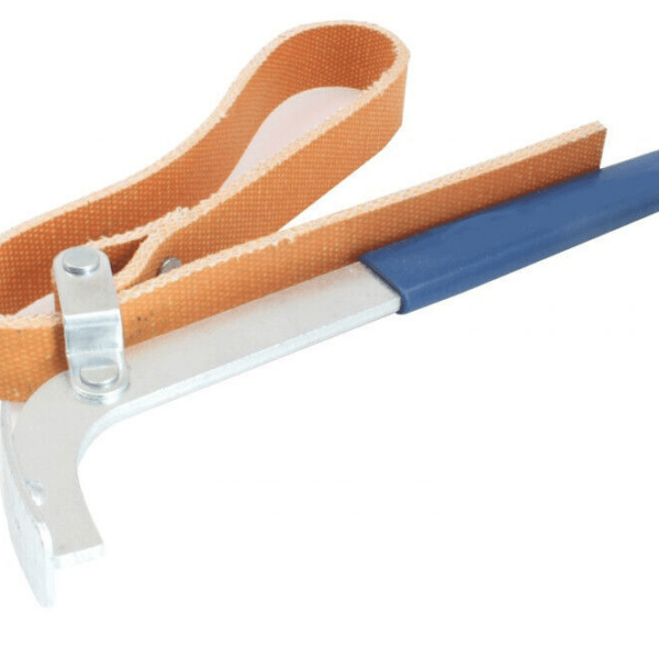 CINTA DE DESMONTAJE DEL FILTRO DE ACEITE 25 LLAVE DE BANDA DE 160 mm EN ACERO Y GOMA 381sa