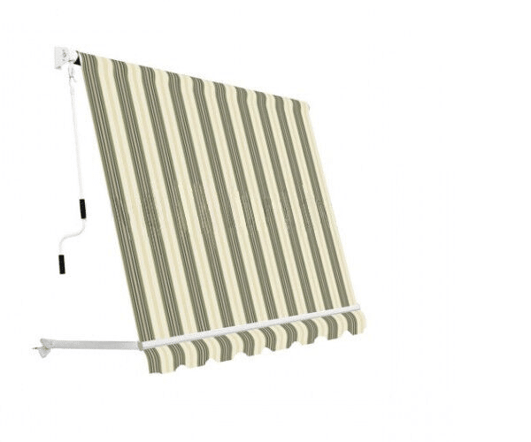 TOLDO DESPLEGABLE BALCÓN SIN CAJA 3x2.5 MT BEIGE RAYAS 3906