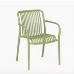 SILLA DE POLIPROPILENO COCINA RESTAURANTE SILLAS DE JARDÍN DE INTERIOR EXTERIOR VERDE 702ni