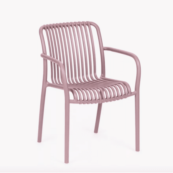 SILLA DE POLIPROPILENO COCINA RESTAURANTE SILLAS DE JARDÍN INTERIOR EXTERIOR TERRACOTA