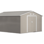 CASA TRASTERO CAJA DE JARDÍN PORTAHERRAMIENTAS DE CHAPA 13SQM 3,4x3,8 V01LG