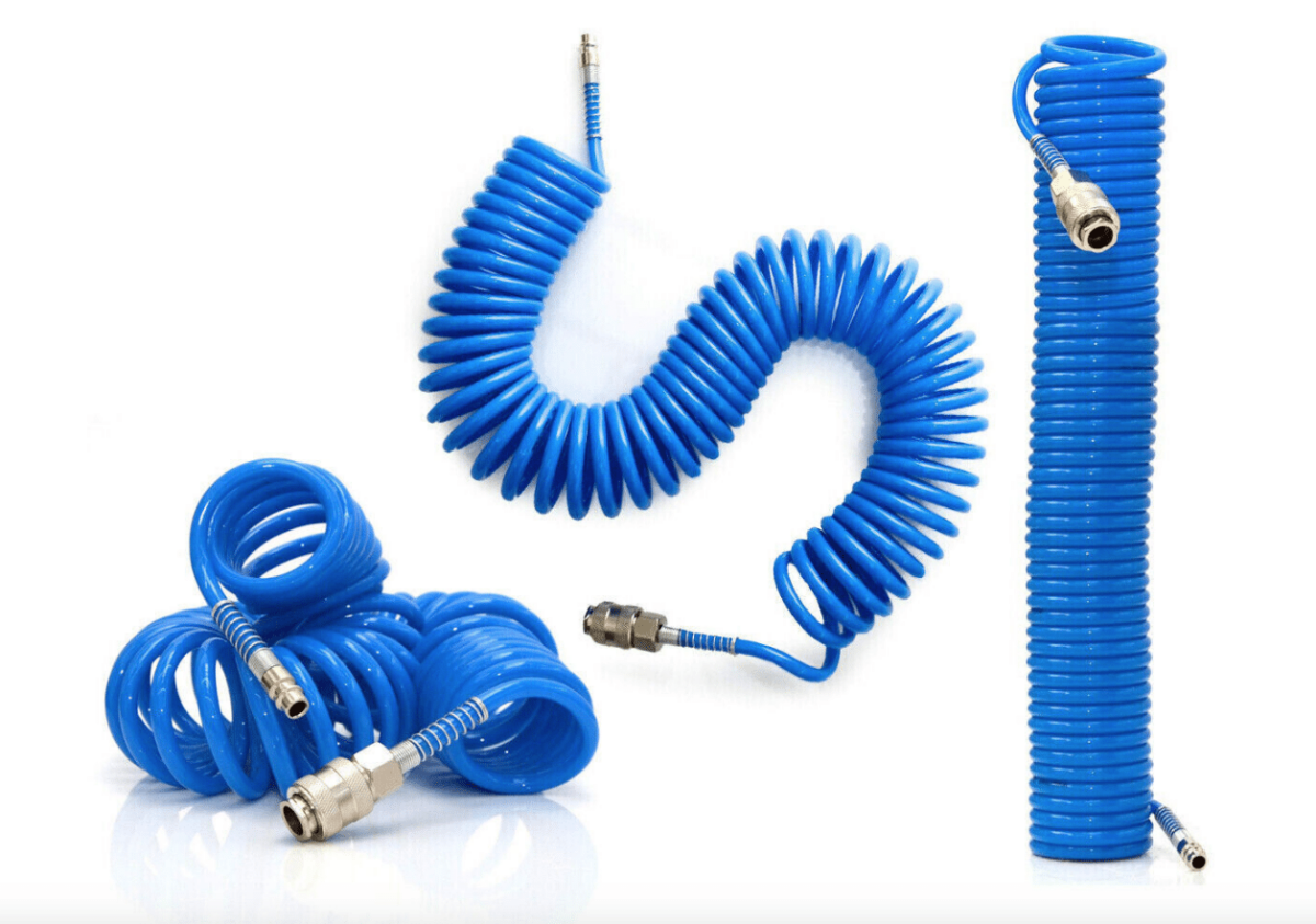 17699 MANGUERA DE AIRE COMPRIMIDO EN ESPIRAL 12 MT METROS RACOR COMPRESOR FLEXIBLE 124