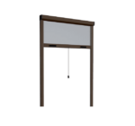 MOSQUITERA RODILLO RODILLO VENTANAS MARRÓN EMBRAGUE 80X250 REDUCIBLE 0934