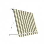 TOLDO DESPLEGABLE BALCÓN SIN CAJA 2.5x2.5 MT BEIGE RAYAS 3936