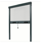 MOSQUITERA ENROLLABLE VENTANA 120x170 REDUCIBLE ALUMINIO GRIS 3403