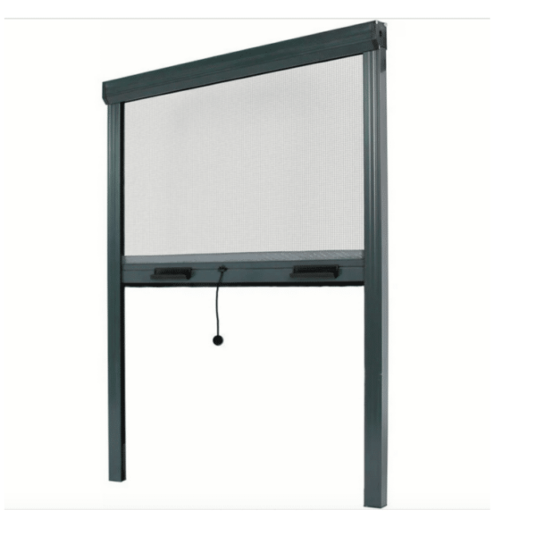 MOSQUITERA ENROLLABLE VENTANA 100x170 REDUCIBLE GRIS ALUMINIO 3402