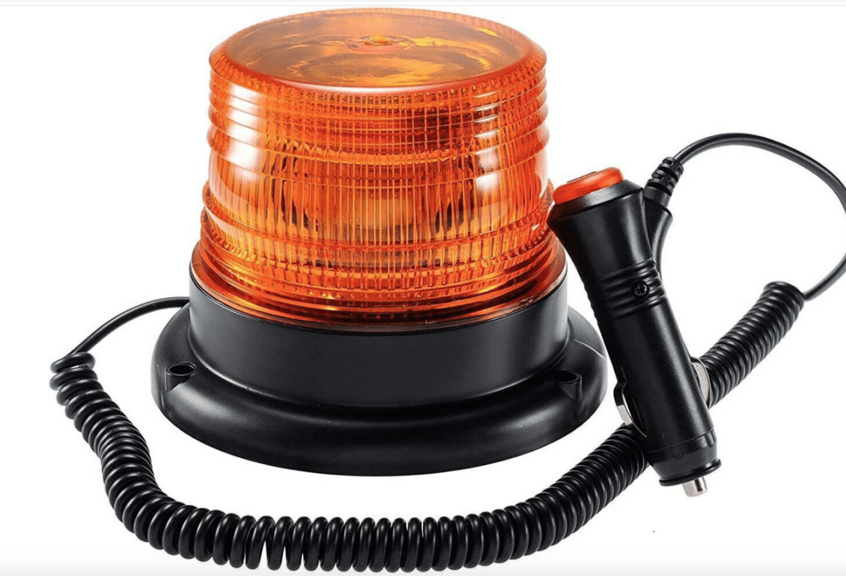 17609 LUZ INTERMITENTE 72 LED INDICADOR DE EMERGENCIA EFECTO GIRATORIO MAGNÉTICO 935H