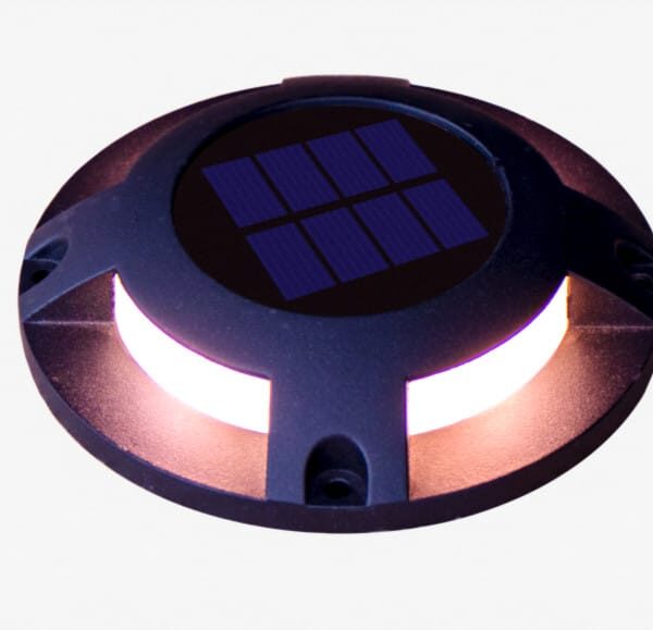 FOCO LED FOTOVOLTAICO 5 LÚMENES PASARELA DE ENTRADA IP67 LUZ CÁLIDA 3000K 183ce