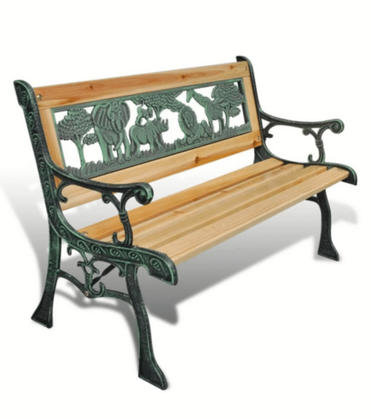 BANCO BANCO ASIENTO DE MADERA RESPALDO CM 82x39x50 h JARDÍN EXTERIOR 3 PLAZAS 080