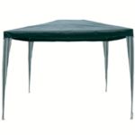 GAZEBO 3X3 MT METAL EXTRAÍBLE POLIETILENO EXTERIOR JARDÍN VERDE 105mc