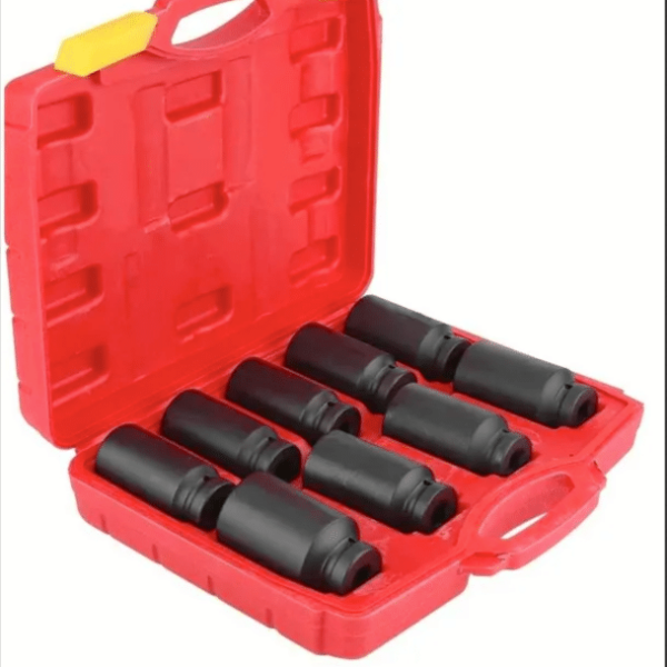 JUEGO DE 8 VASOS DE 1" PULGADAS HEXAGONAL IMPACT 22 - 41 MM PISTOLA DE DESTORNILLADORES GRANDE 023ox