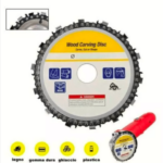 DISCO DE CORTE DE MADERA TALLADO CON CADENA AMOLADORA ANGULAR DE 14 DIENTES 115mm 019