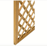 Panel de rejilla de madera impregnada plantas trepadoras decoración balcón 90x180 cm 708