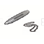 KIT DE HOJA DE BARRA DE MOTOSIERRA CON CADENA DE HOJA PROFESIONAL 45CM + CADENA DE REPUESTO DE BUEY