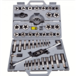 KIT DE TROQUELES MANUALES MACHOS DE ROSCAR Y MATRICES 45 PIEZAS ROSCA MÉTRICA 873 HO