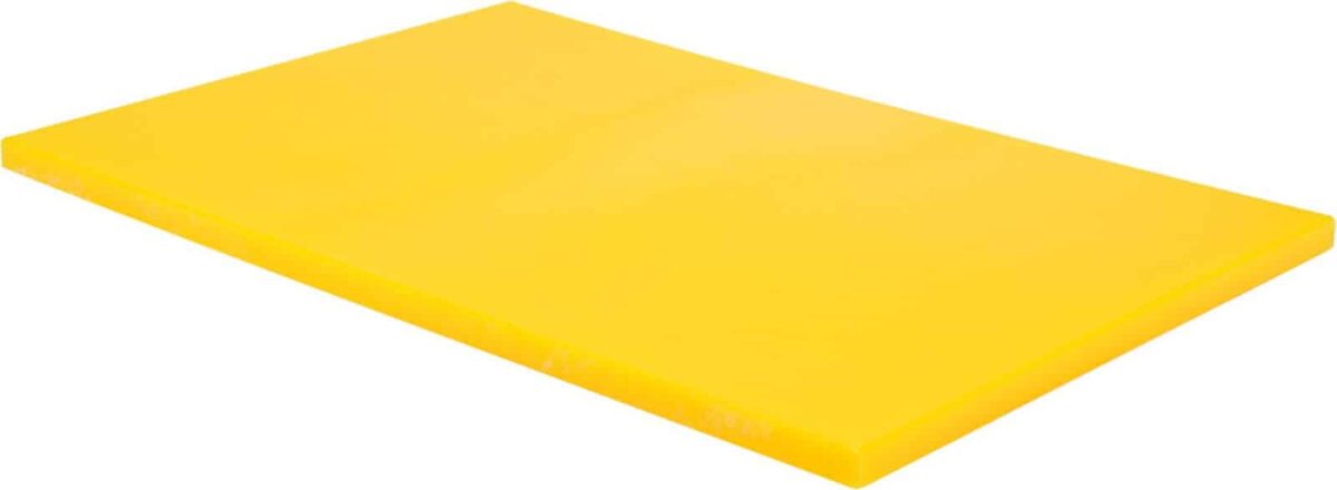 TABLA DE CORTAR DE POLIETILENO PARA COCINA RESTAURANTE 45X30X1,3 AMARILLO A