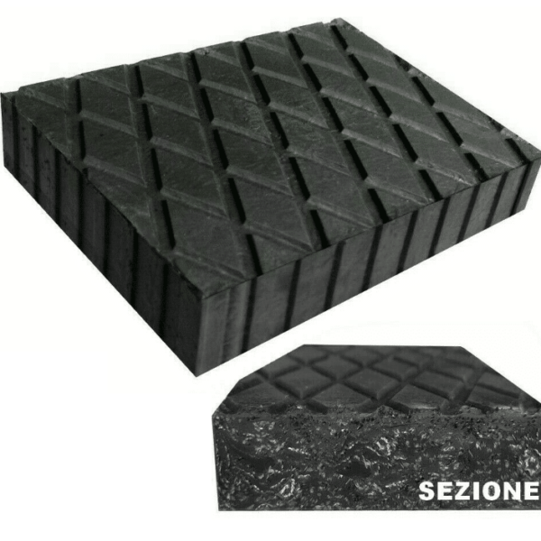 ALMOHADILLAS AMORTIGUADORAS DE GOMA ELEVADOR DE TALLER OMCN RAVAGLIOLI WERTHER 35 MM XI