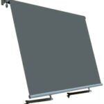 TOLDO ABATIBLE BALCÓN SIN CAJA 3x2.5 MT BRAZOS GRISES 3903G