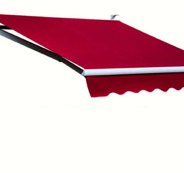 TOLDO BALCÓN BARRA CUADRADA 4x3 MT BRAZOS EXTENSIBLES ALUMINIO ROJO 1814
