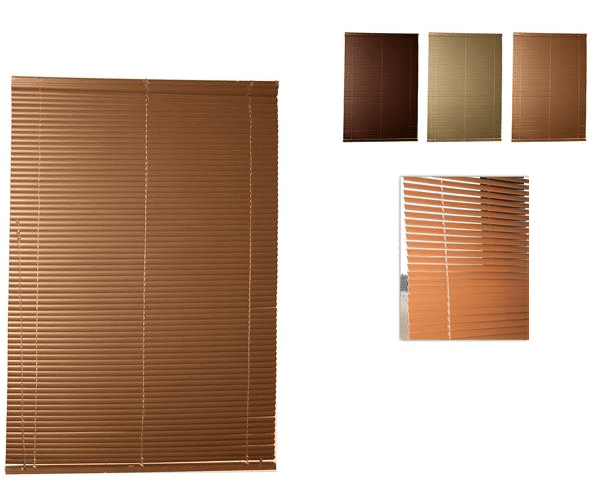 PERSIANAS VENECIANAS PERSIANAS VENECIANAS 120x160 cm PVC CASA INTERIOR PERSIANAS VENECIANAS MARRÓN 066ds