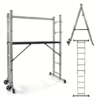 ANDAMIO PLATAFORMA DE ANDAMIO MULTIFUNCIÓN ESCALERA AJUSTABLE 825