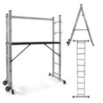 ANDAMIO PLATAFORMA DE ANDAMIO MULTIFUNCIÓN ESCALERA AJUSTABLE 825