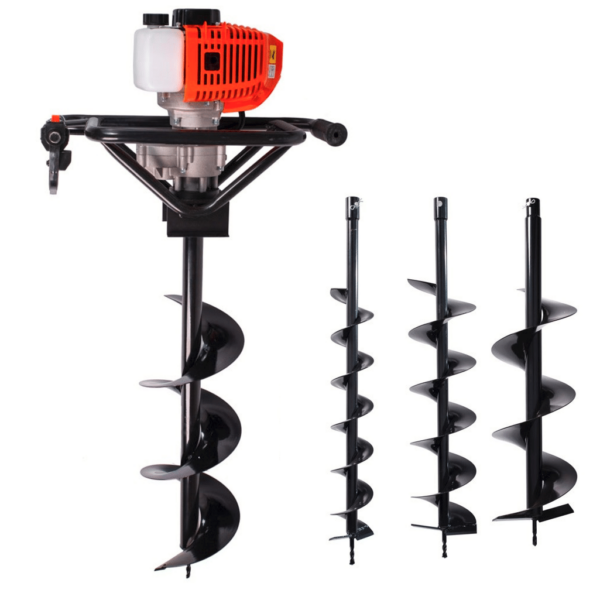 BARRENA DE TIERRA GASOLINA BARRENA DE TIERRA 52 CC 2 TIEMPOS 3 PUNTOS 100 150 200 MM AGUJEROS JH