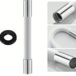 MANGUERA DE EXTENSIÓN GRIFO GRIFO LAVABO FREGADERO FLEXIBLE 20 CM BLANCO 197ba