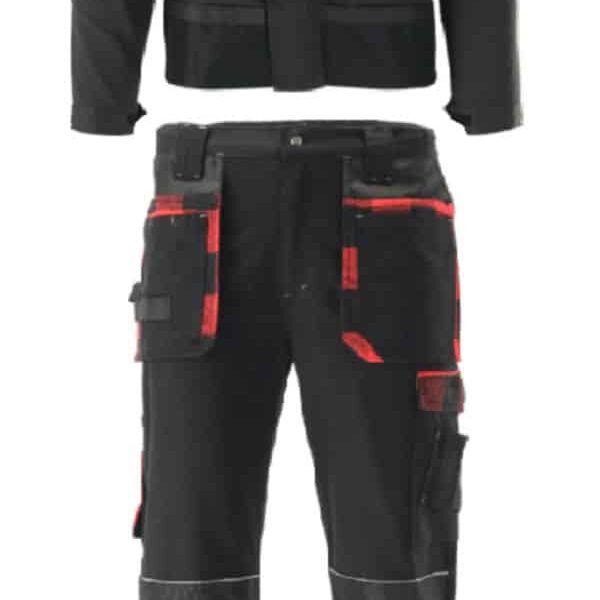 TRAJE DE TRABAJO CHAQUETA PANTALÓN TRAJE CHAQUETA 2 PIEZAS TÉCNICO MECÁNICO BOLSILLOS A LA TALLA M