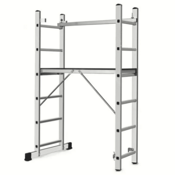 ANDAMIO PLATAFORMA DE ANDAMIO MULTIFUNCIÓN ESCALERA AJUSTABLE 6 PELDAÑOS 032db