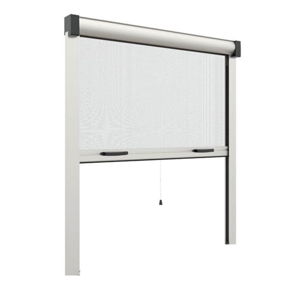 MOSQUITERA ENROLLABLE ENROLLABLE BLANCO VENTANAS CM 130x160 ALUMINIO 124V
