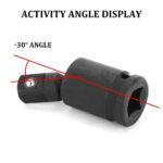 ADAPTADOR DE IMPACTO GIRATORIO NEGRO 3/4 PISTOLA DE AIRE REFORZADA CROMO MOLIBDENO 30° li