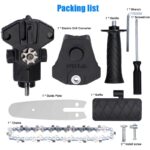 HOJA ADAPTADORA DE MOTOSIERRA 4" 10 CM PARA CADENA DE TALADRO ATORNILLADOR 1/4 731