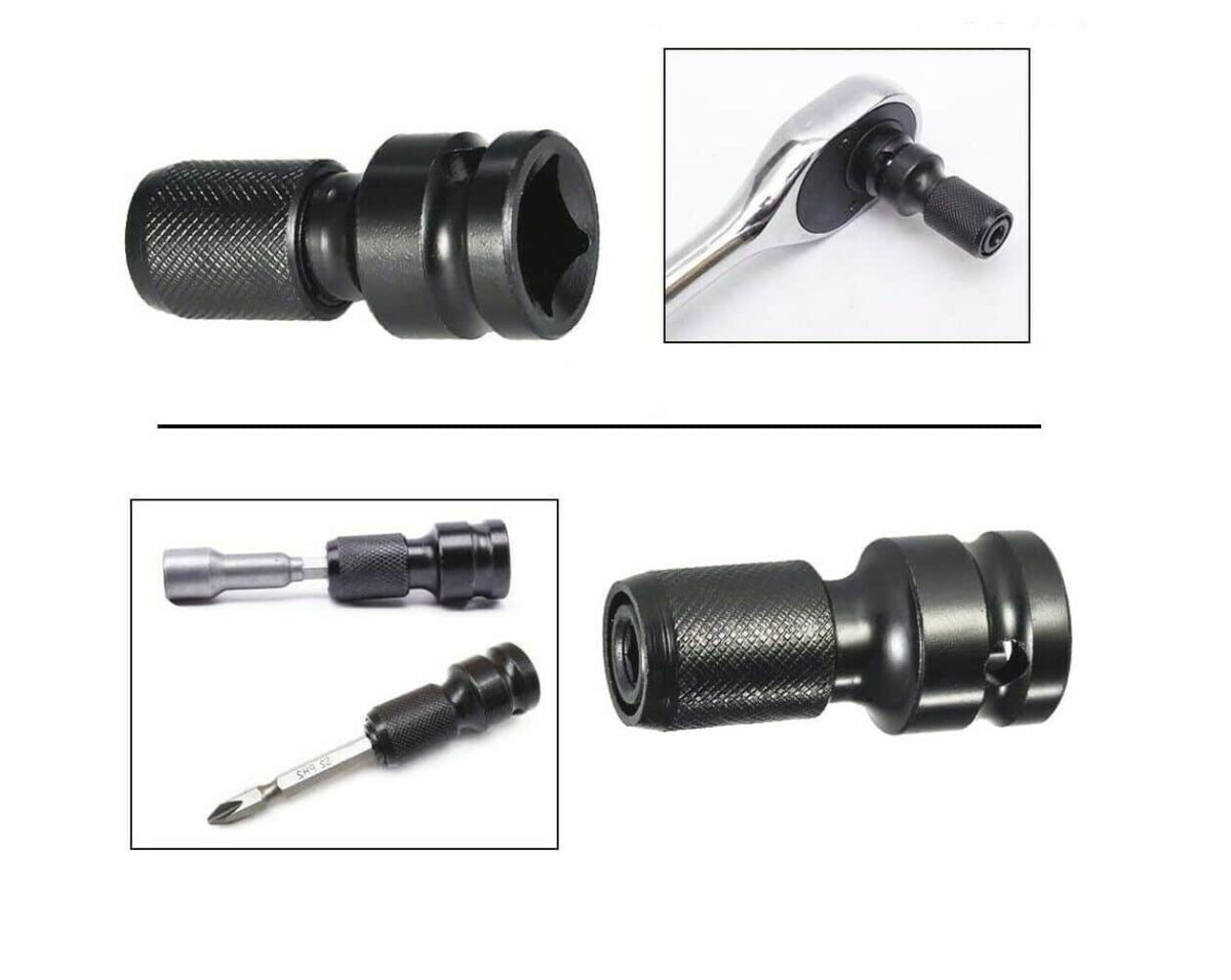 ADAPTADOR DE ACCIONAMIENTO CUADRADO DE 1/2" DE PULGADA PARA INSERTOS DE DESTORNILLADOR HEXAGONAL RÁPIDO M—