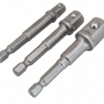 JUEGO DE 3 ADAPTADORES DE VASO 1/4" 3/8" 1/2" CASQUILLOS DE DESTORNILLADOR HS3SA