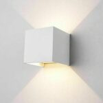 APLIQUE DE PARED INTERIOR EXTERIOR LED CUBE APLIQUE 10W DOBLE LUZ CÁLIDA 434