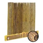 KIT PÉRGOLA DE MADERA 3X3 MT CON TAPA 2 PIEZAS CANETTE DE BAMBÚ ARELLA 719v