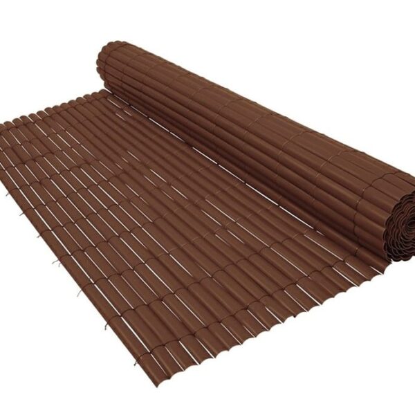 Arella zarzo pvc 100X300 valla marrón jardín piscina separador de ambientes 696ds