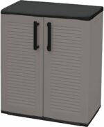 ARMARIO DE RESINA ARMARIO BAJO BALCÓN EXTERIOR CAJA DE JARDÍN 68x37x84cm 149AP