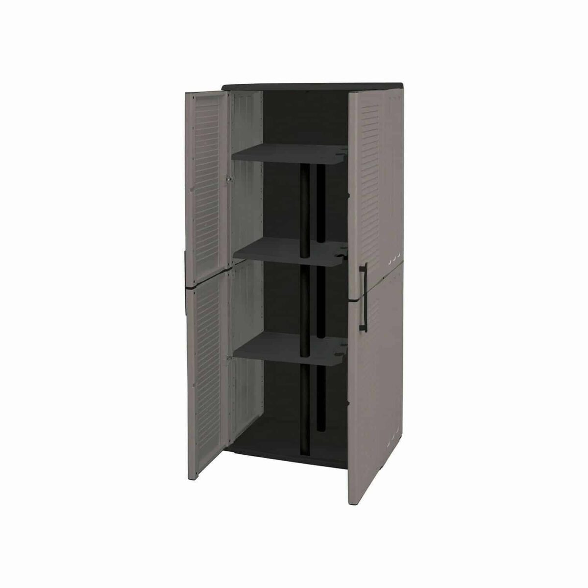 ARMARIO ARMARIO ARMARIO 2 PUERTAS CON PORTA ESCOBA 68X37X163 H cm GRIS 163AP