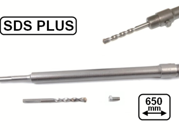 BARRA DE PERFORACIÓN PARA MÁQUINA PERFORADORA DE NÚCLEO 650 MM SDS PLUS VÁSTAGO BARRA DE CORTE DE PARED